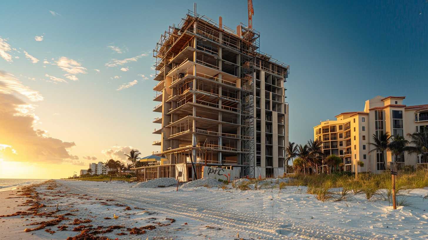 Florida Beachfront High Rise Construction
