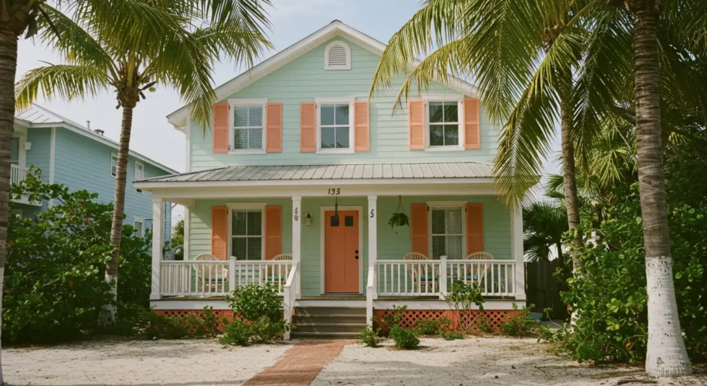 Cozy Florida Beach House with Palm Trees